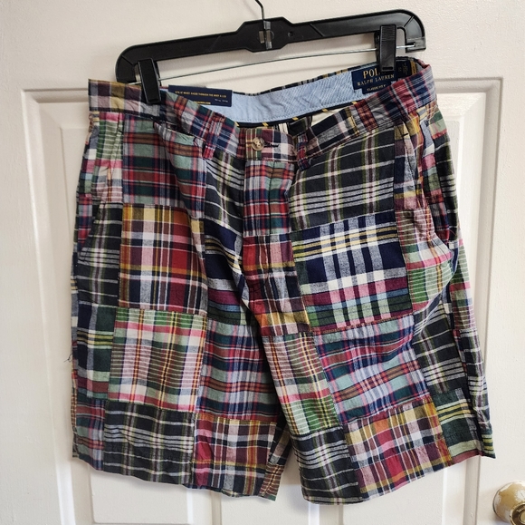 POLO Ralph Lauren Classic Fit 9" Shorts Men's Size 32W Checkered Plaid NWT - Picture 10 of 10